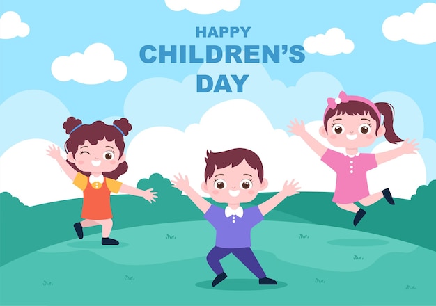 Happy Children's Day Illustration