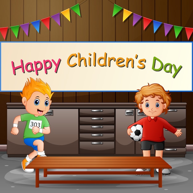 Happy Children's day illustration