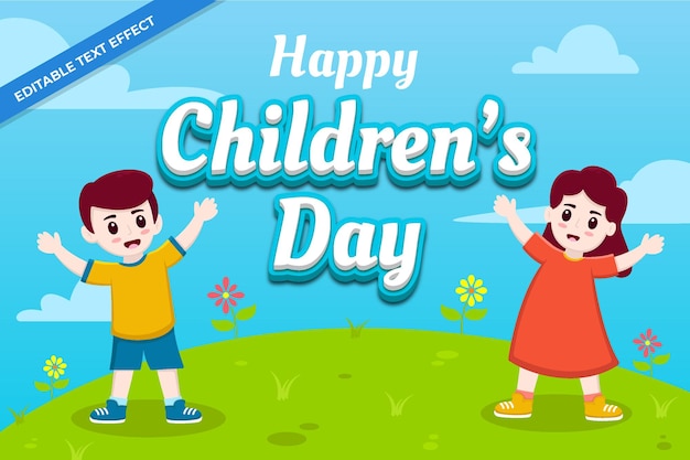 Happy children's day social media post