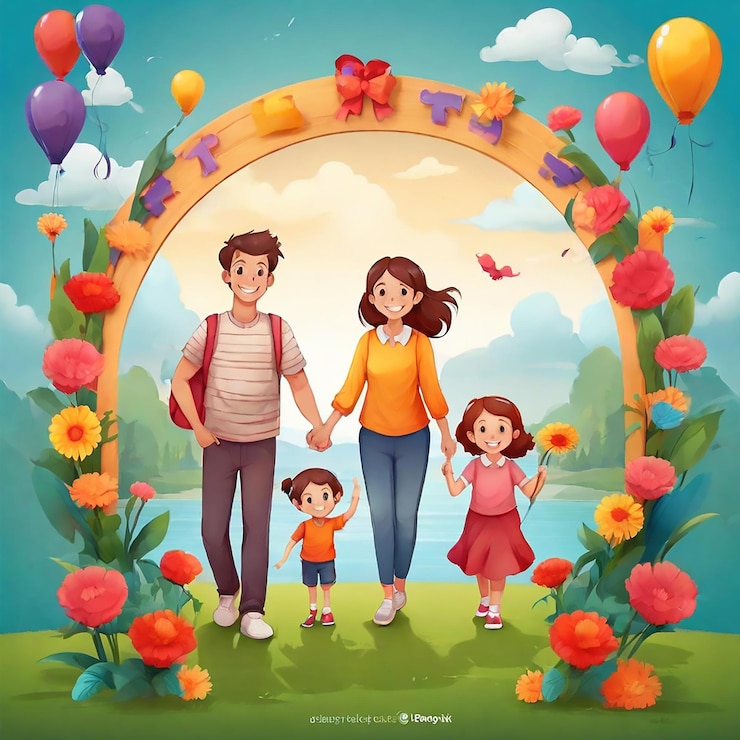 Счастливого детского дня игровой фон