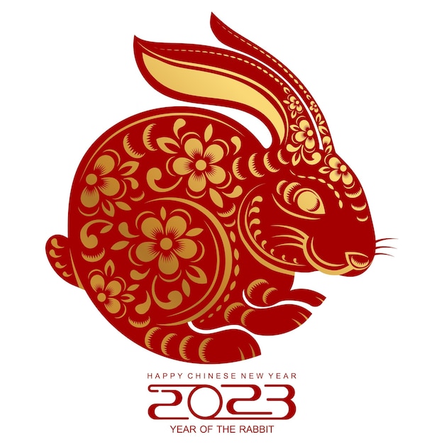 Premium Vector  Happy chinese new year 2023 zodiac sign year of