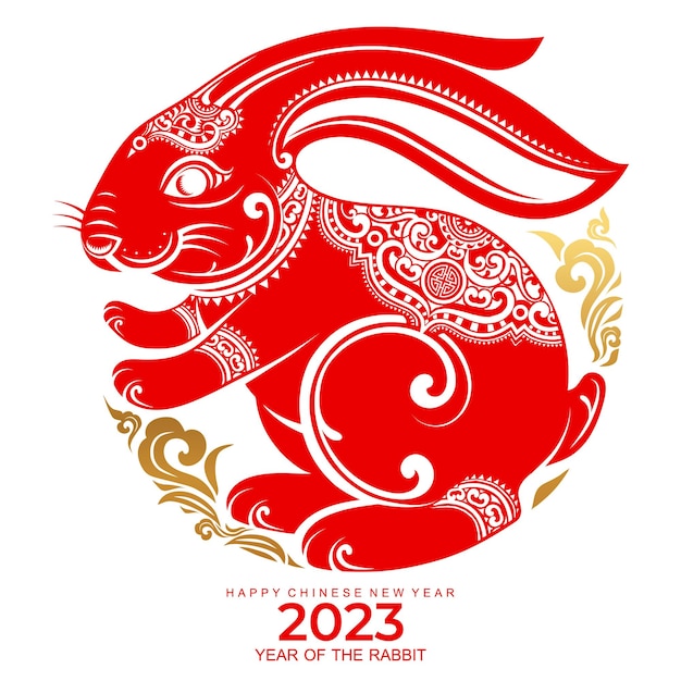 Happy chinese new year 2023 year of the rabbit