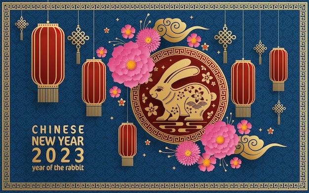 Happy chinese new year 2023 year of the rabbit