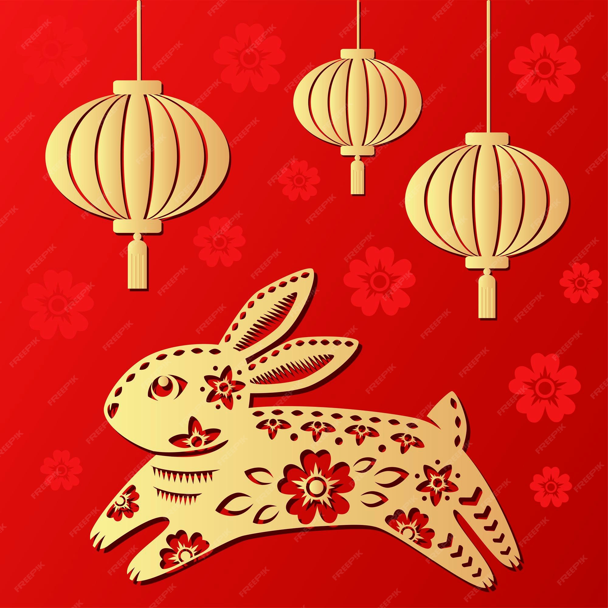 Premium Vector  Happy chinese new year 2023 zodiac sign year of