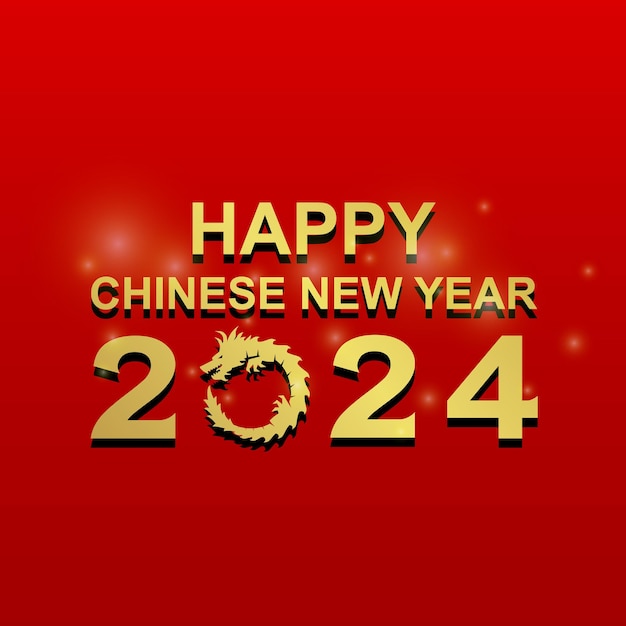 Premium Vector Happy chinese new year 2024 year of the dragon