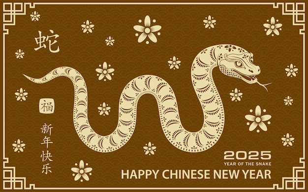중국 신년 축하 2025 조디아크 신호: 의 해