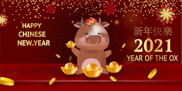 Happy chinese new year of the ox