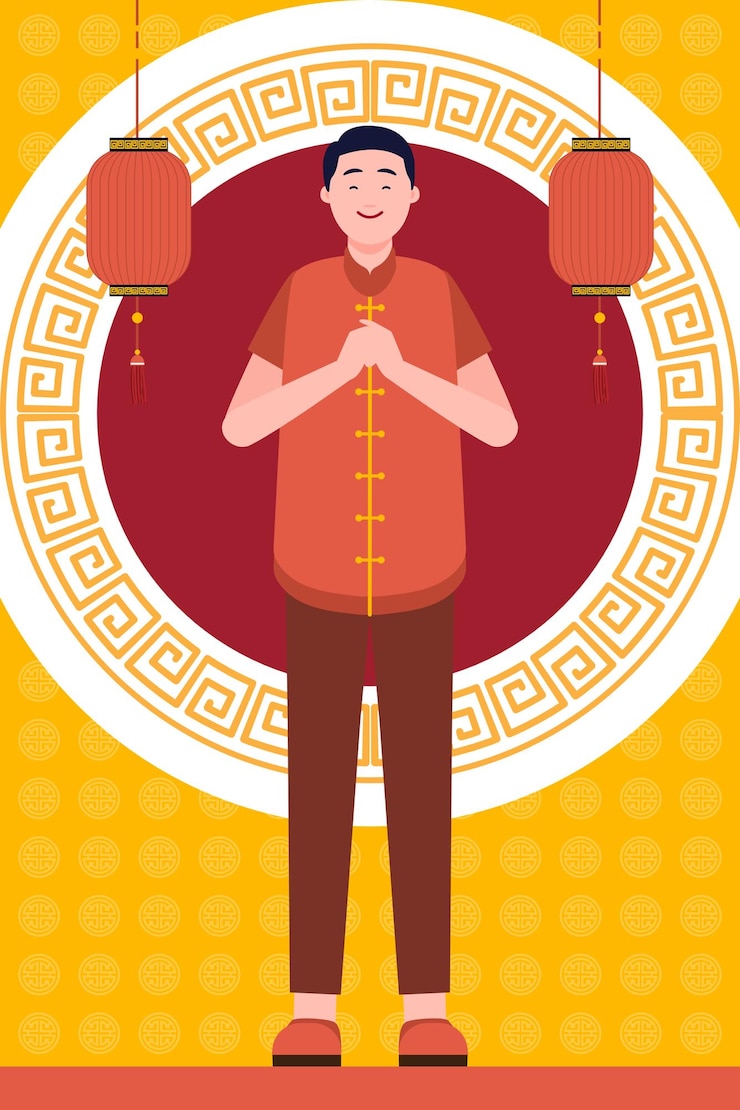 Vector happy chinese new year