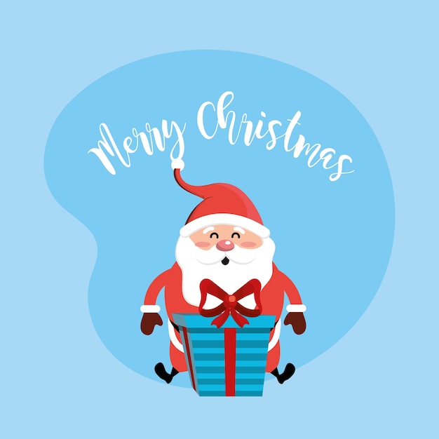 happy christmas celebration with decoration design