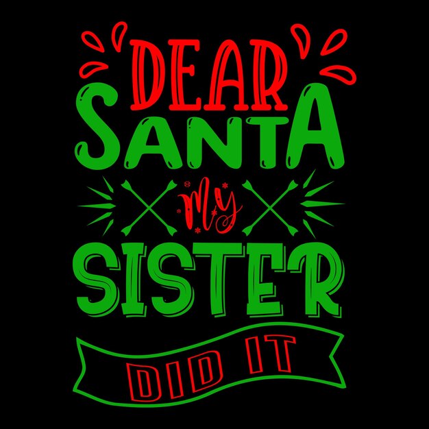 Happy christmas day tshirt design