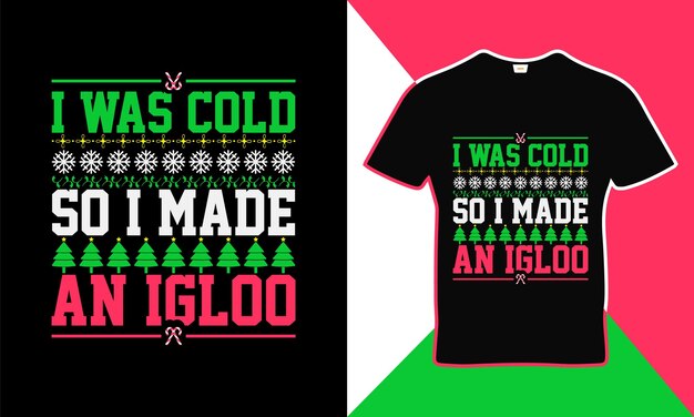 Happy christmas quotes t-shirt template design vector