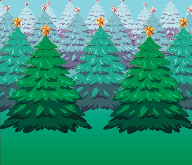 Vector happy christmas tree new year