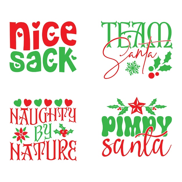 Happy Christmas Tshirt And SVG Design Merry Christmas SVG Quotes Tshirt Design Vector EPS file