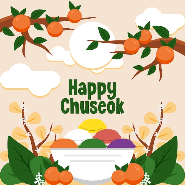 Happy Chuseok Day Illustration Background