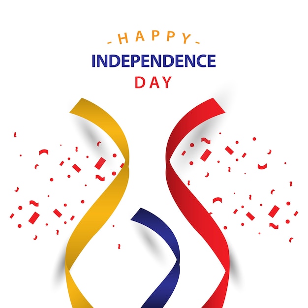 Vector happy columbia independent day vector template design