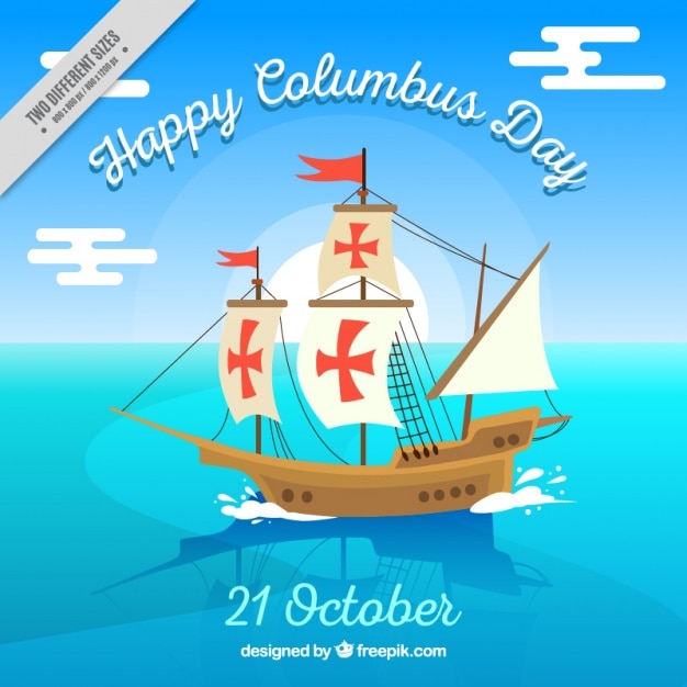 Happy columbus day background