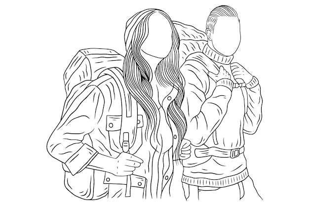 Couple Drawing Images - Free Download on Freepik