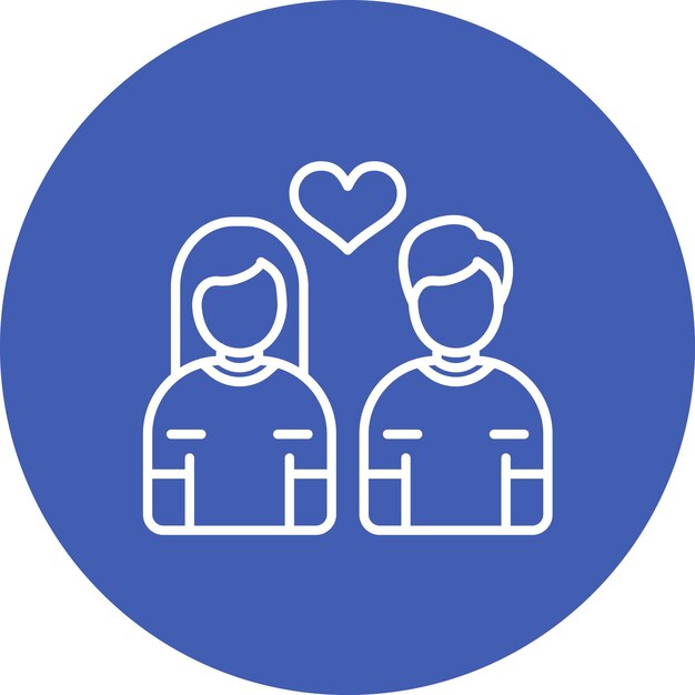 Happy Couple icon vector image Can be used for Comfort