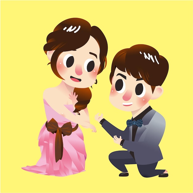 Vector happy couple no3