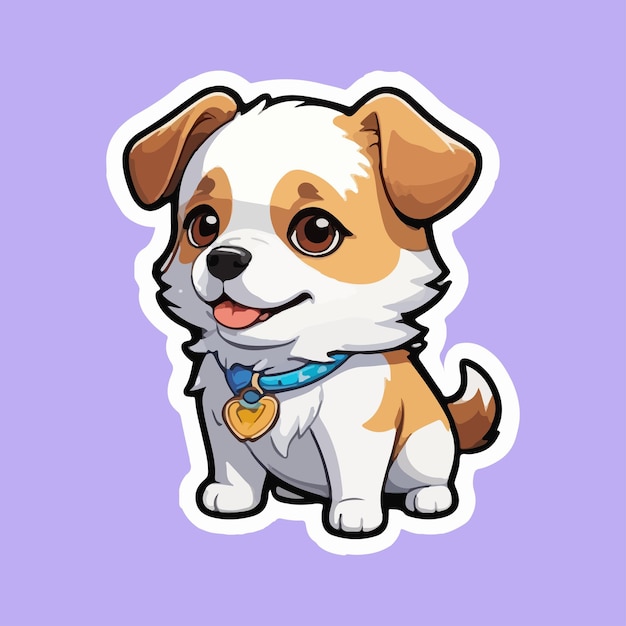 Happy cute dog vector image