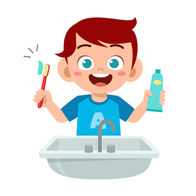 I wash and clean my teeth. Мальчик чистит зубы. Чисти зубы иллюстрация. Ребенок чистит зубы вектор. Мальчик чистит зубы вектор.