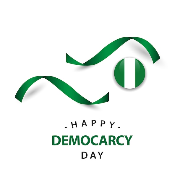 Vector happy democracy day vector template design