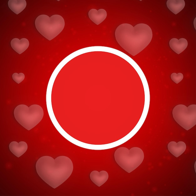 happy dia dos namorados red hearts background social media design banner free vector