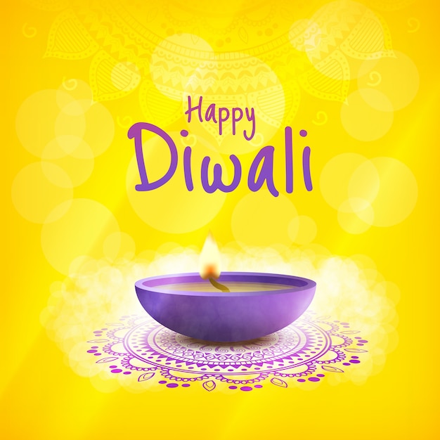 Sfondo diwali felice