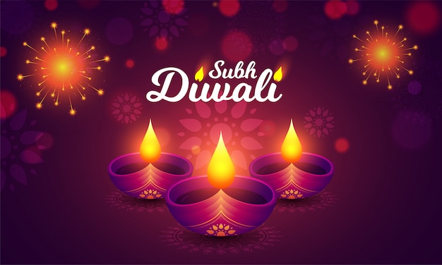 Felice diwali sfondo.