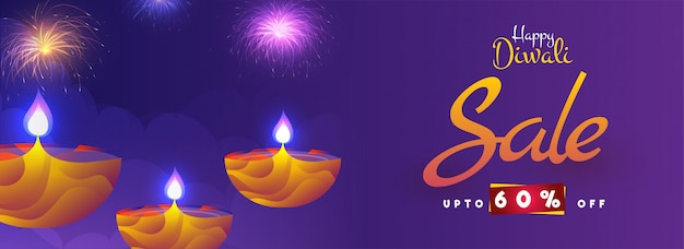 Happy diwali background.