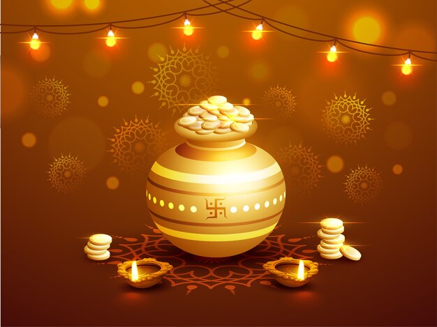 Felice diwali sfondo.