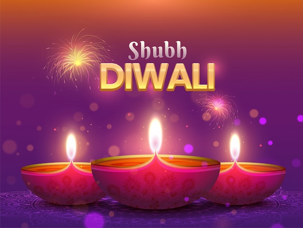 Happy diwali background.