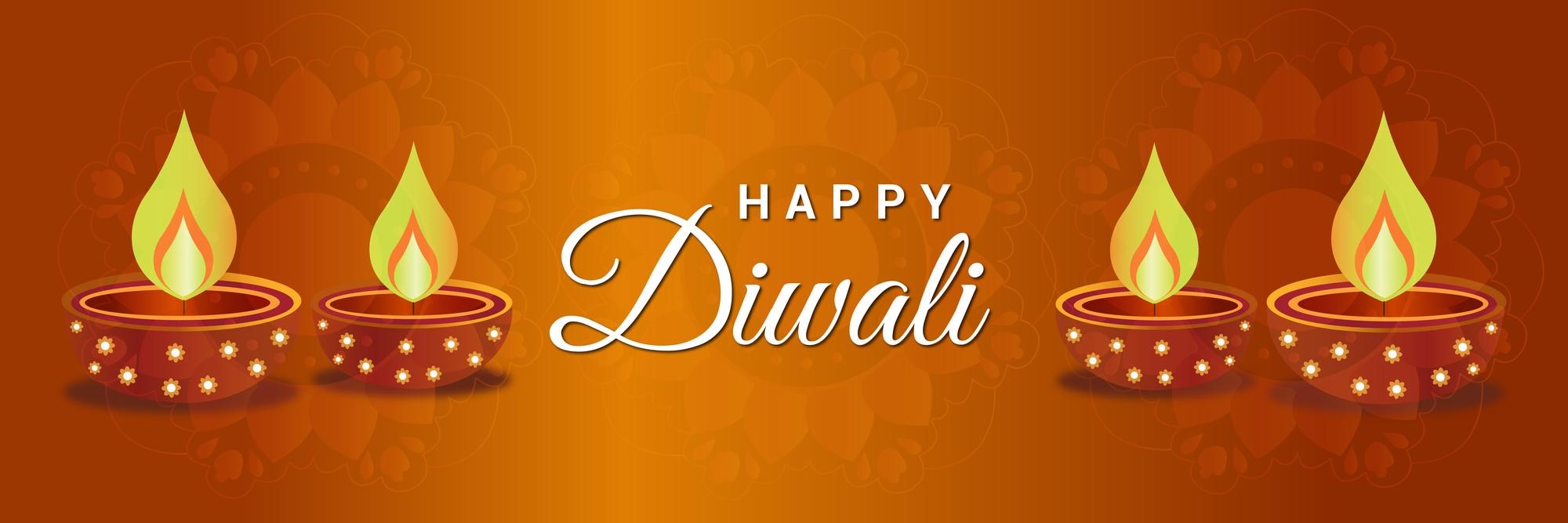 Premium Vector | Happy diwali banner design image