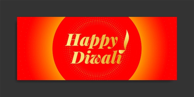 Happy diwali banner red yellow and purple 02