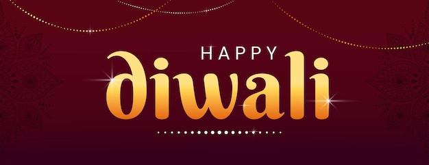 Vector happy diwali banner