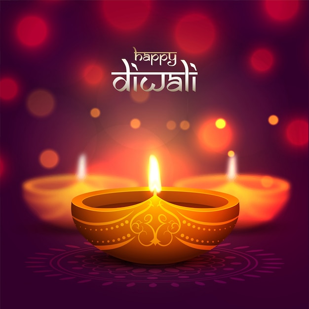 Happy diwali celebration background.