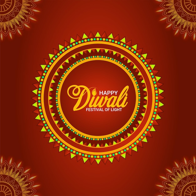 Felice diwali celebrazione banner diwali il festival della luce