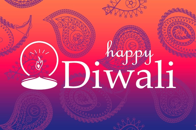 happy diwali celebration banner