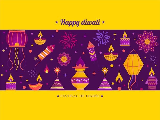 Buona celebrazione del diwali, card