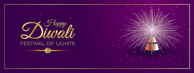 Happy Diwali concept in flat design