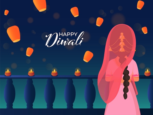 Happy diwali concept