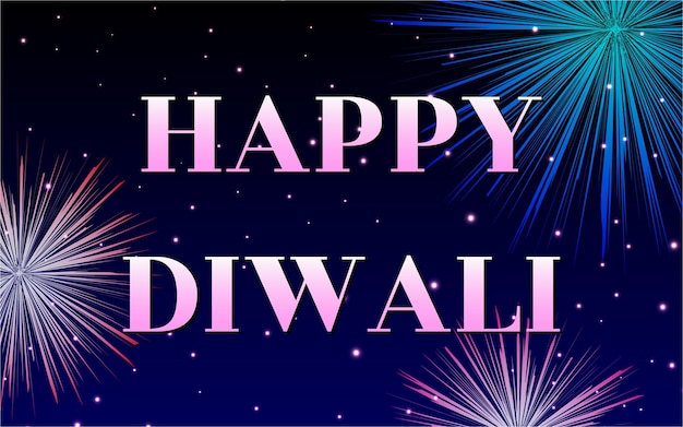 Happy Diwali creative vector background