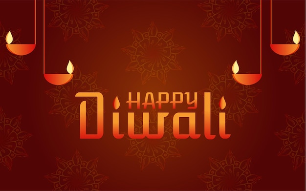 Happy Diwali creative vector background