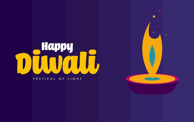 Happy diwali day background illustration