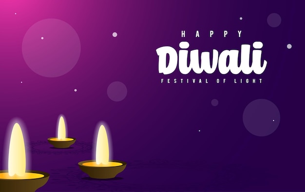 Happy diwali day background illustration