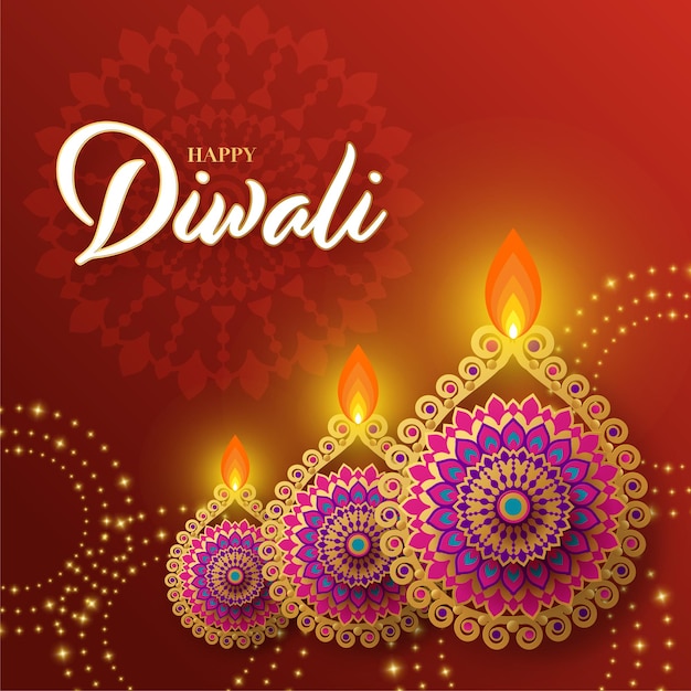 Happy diwali deepavali the indian festival