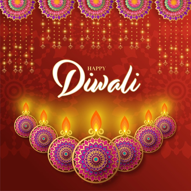 Happy diwali deepavali the indian festival