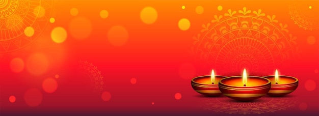 Happy diwali festival background for the website header