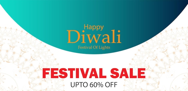 Vector happy diwali festival of india with diya background vector illustration.