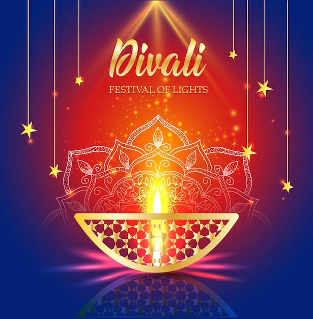 Happy diwali festival di luci